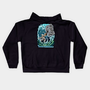 The Lightning Skeleton Hammer Illustration Kids Hoodie